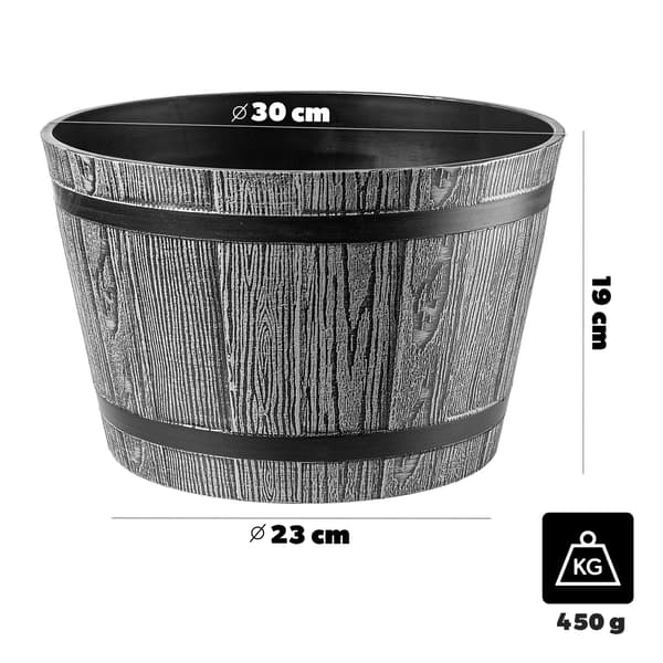 KADAX Urtepotte Have Urtepotte Rund Plastik Urtepotte 30cm