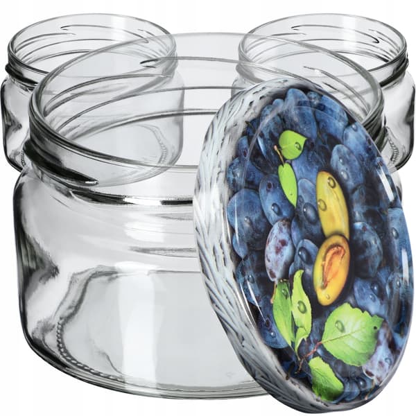 KADAX Mason purkit Denia 250ml 50kpl 82mm + kansi "Plums"