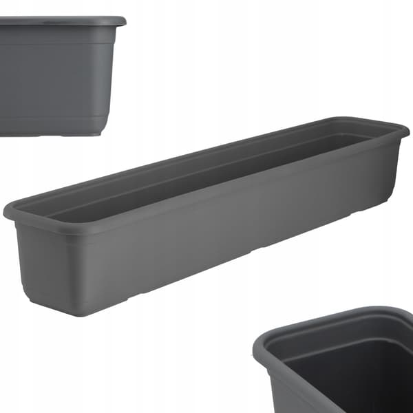 KADAX Balkongkruka 80 cm Blomkruka med avlång bas
