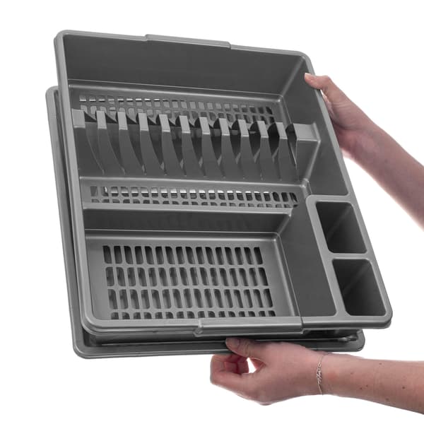 KADAX Diskställ Bestickställ med Stående Bricka Silver 42 cm Stor