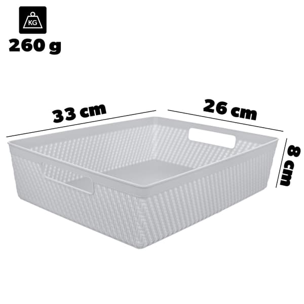 KADAX Korgorganisatör Förvaringslåda Universal 33 x 26 cm
