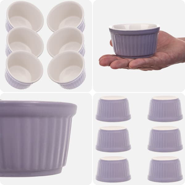 KADAX Bakformar Ramekins Ugnsfast form 9 cm Skålar 150 ml 6 st