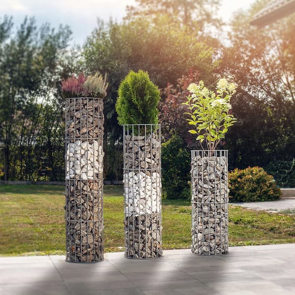 KADAX Trädgårdspergola för växter och blommor Metallstång 120 cm + Ankare