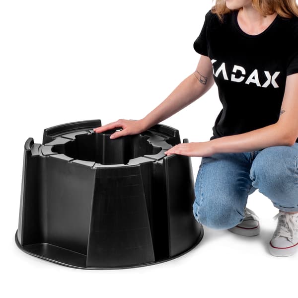 KADAX Base til regnvandstank, vandtønde, regnbruserhoved til haven 60 cm