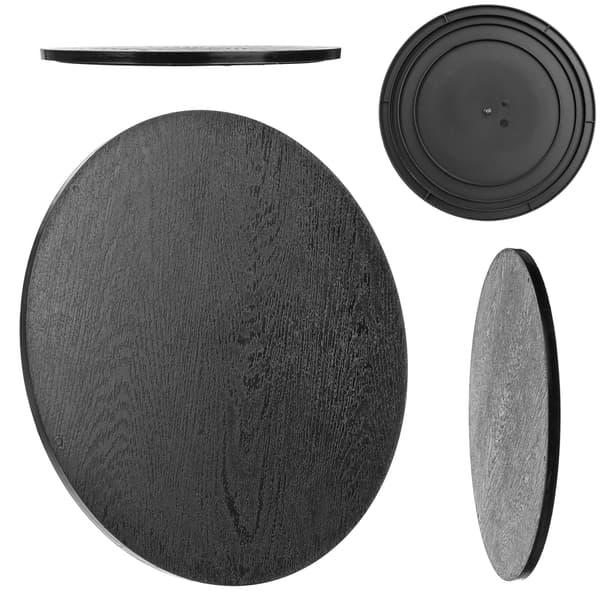 KADAX Urtepottehylde, Urtepottestativ, Rund Bordplade, Sort, 29,5 cm