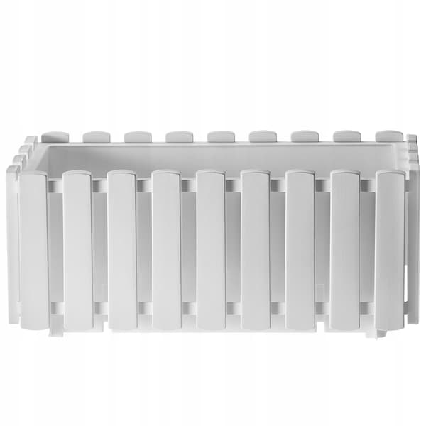 KADAX Balkonglåda Blomkruka 38x18x16,5 cm Vit Balkong
