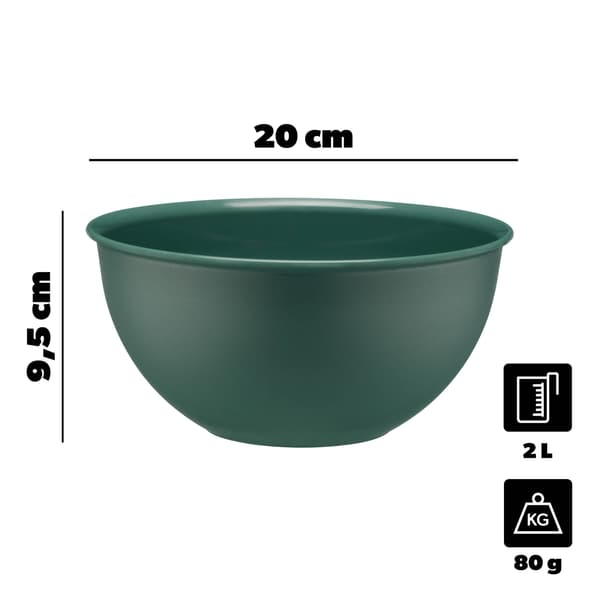 KADAX Plastskål 2L Fruktsalladsskål Liten Universal 20cm