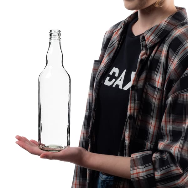 KADAX 10 st Monopol-flaskor 700 ml 0,7 l med kork för vin, likör, juice
