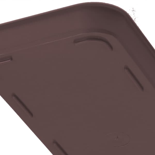 KADAX Urtepottestativ 60 cm Rektangulær Plastikbakke Brun