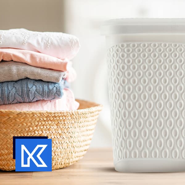 KADAX Vaskemiddelbeholder 6L Vaskemiddelkapsler Hvid