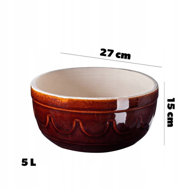 KADAX Makutra 5 L stengodsskål 27 cm