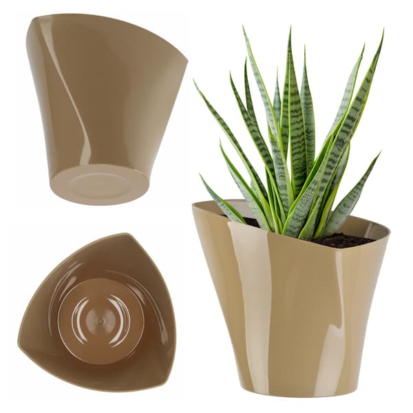 KADAX Blomkruksskydd 19 cm För Blommor Asymmetrisk Beige För Vardagsrummet