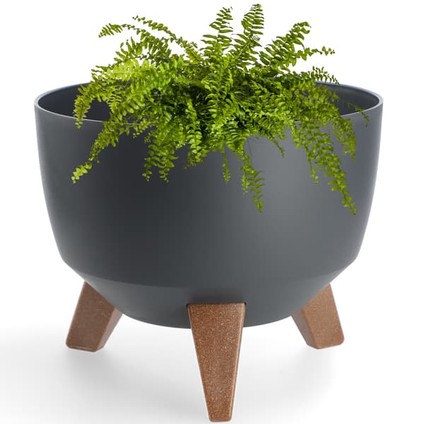 KADAX Urtepotte 24 cm Låg + Indsatsben Antracit