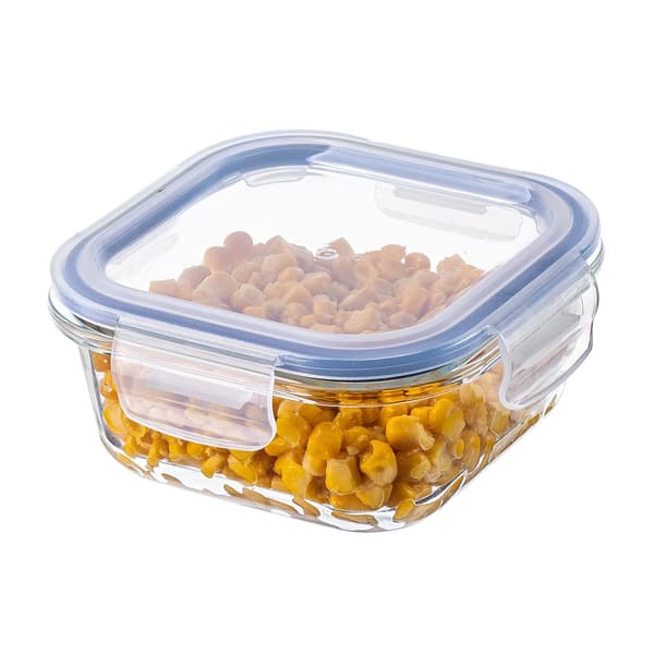KADAX Glasmatbehållare 520ml Med Lock Lunchbox Frukostlåda