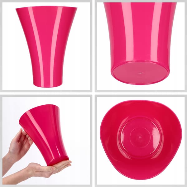 KADAX Urtepottebetræk til Blomster Blomsterstativ Plastik Pink 16,5 cm