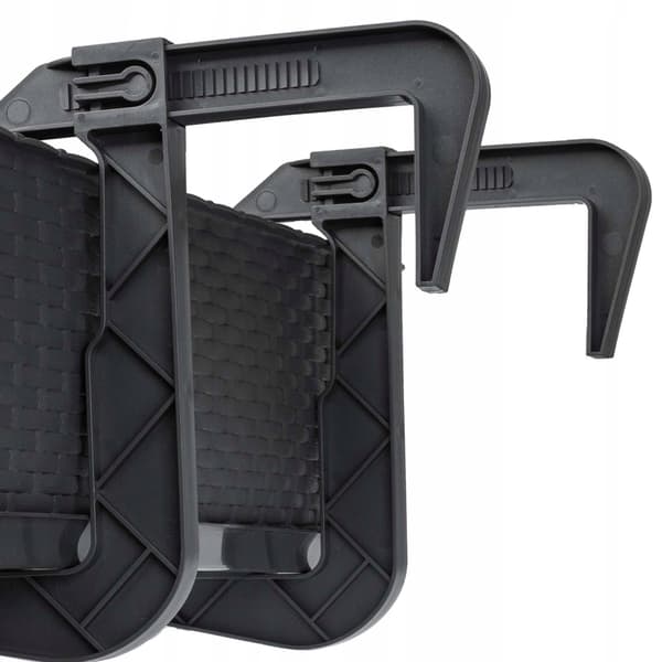 KADAX 4x Balkonkasse Urtepotte 60cm Med Håndtag Antracit Stativ