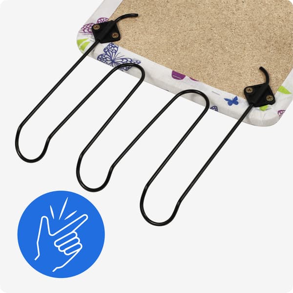 KADAX Hopfällbar strykbräda 100x30cm Lättviktshållare för strykjärn Standard