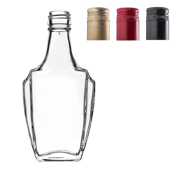 KADAX Glasflaska Glasflaskor 250 ml För Likör Vin Vodka Kapsyler 5 st