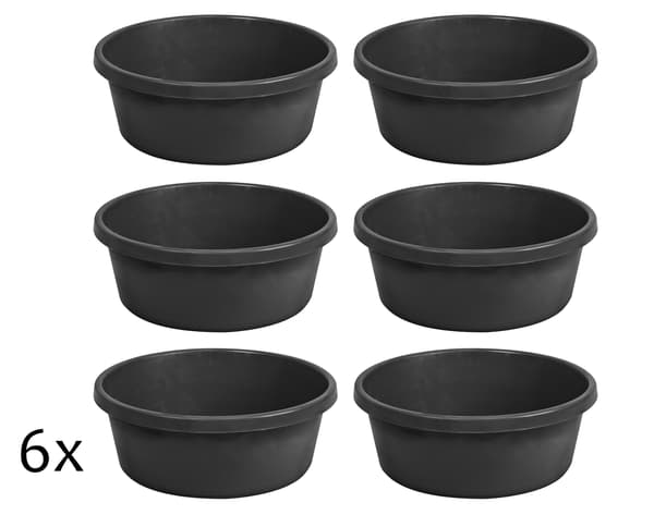 KADAX Byggcontainer 11L Rund Murcontainer för Murbruk Betong Kajfos 6 st