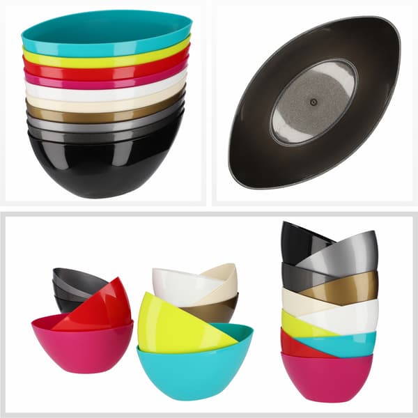 KADAX Urtepotte 38cm Oval Urtepotte Plastik Grafit