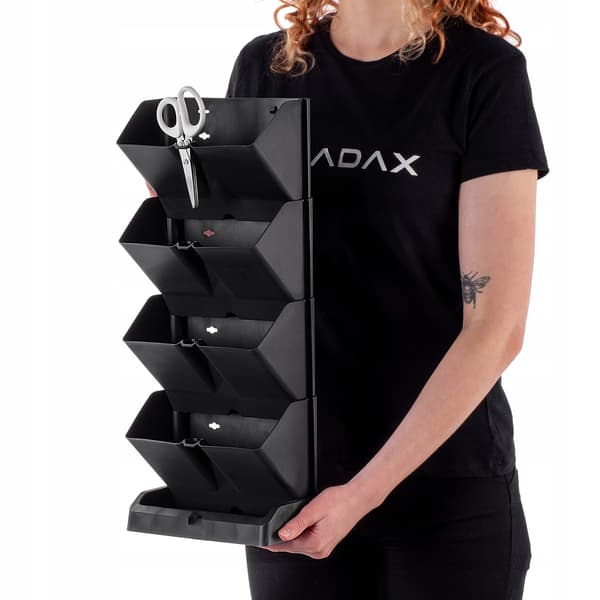 KADAX Vertikal trädgårdskruka 4-moduler kaskad väggkruka med stativ