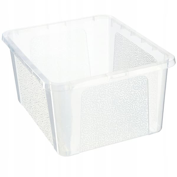 KADAX 20L plastbehållare med lock transparent låsbar stor låda