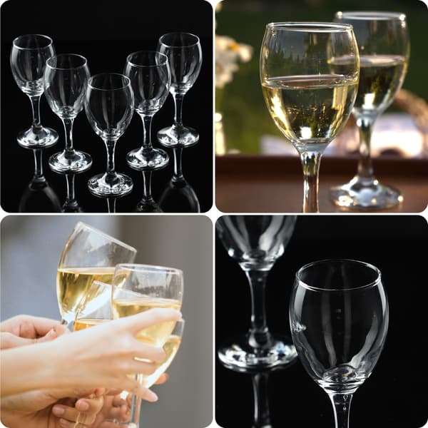 KADAX Vitvinsglas 6 delar 200 ml Set Elegant Glasset