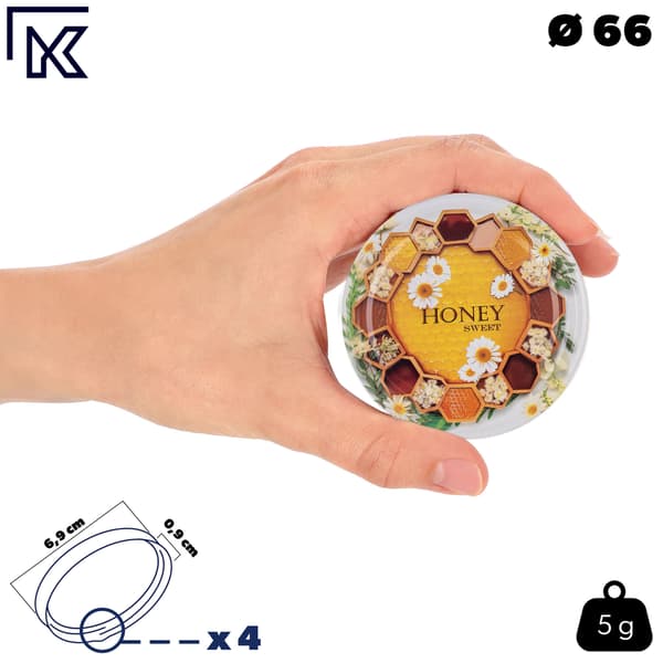 KADAX Korkar för burkar, Lock, Fi66, Skruvkorkar för burkar, 4-Lås, 10 st.