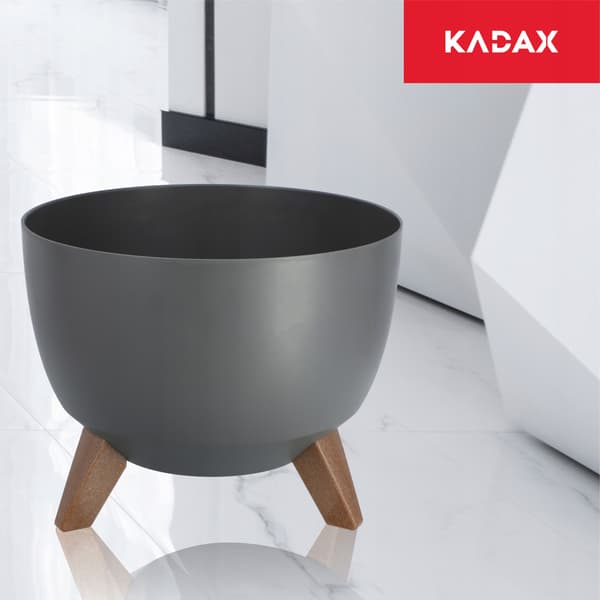 KADAX Urtepotte 29cm Benbetræk Antracit + Indsats