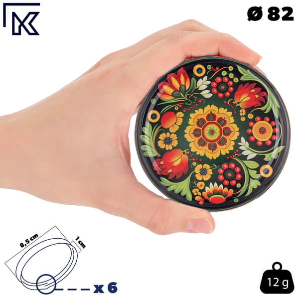 KADAX Wieczko fi82 HAFTOWANKA MIX 2 ZY0000139