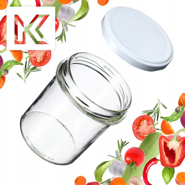 KADAX 50x Jar 350 ml Jam Honey Meat Caps Fi82