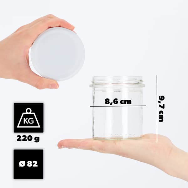 KADAX Słój Berti 350ml fi82 TO-373 pakiet 10szt +