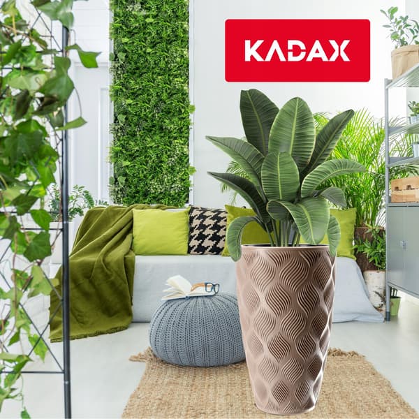 KADAX Urtepotte med Indsats 48cm Urtepottedæksel Plast Høj