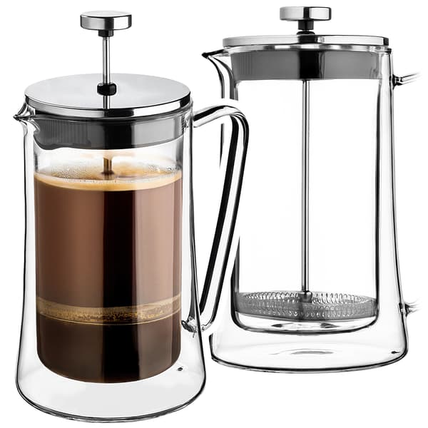 KADAX urtete- og kaffemaskine 1L stempelkaffemaskine glaskande 1000ml