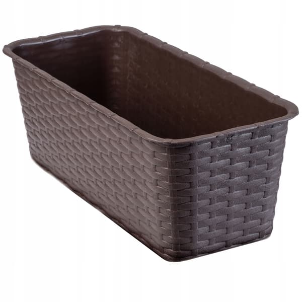 KADAX Balkonkasse 40 cm Urtepotte Urtepotte Balkon Brun