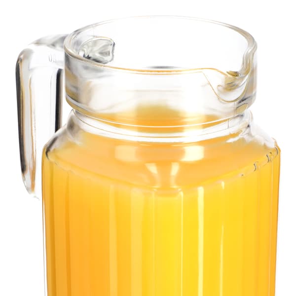 KADAX Glaskande til Drikkevarer, Vand, Juice, Glaskaraffel til Lemonade 1,1L
