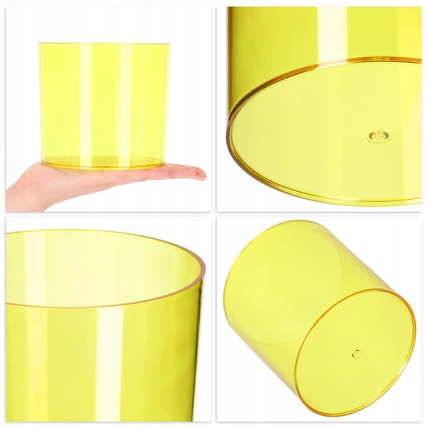 KADAX Blomkruka Rund Plastkruka 12,5 cm Gul