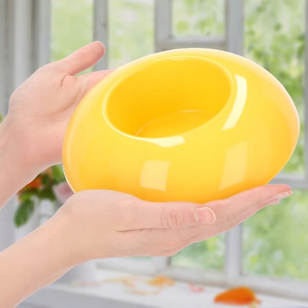 KADAX Urtepotteskjuler til kompositioner, dekorationer, Ikebana-base, gul, 9,5 cm