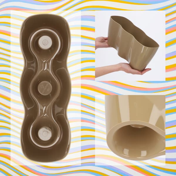 KADAX Urtepotte, Urtepotte, Plastik Urtepotte, Orkidé, 35 cm, Beige