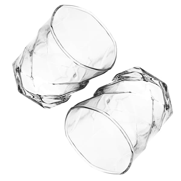 KADAX Glas för Whisky, Drycker, Juice, Vatten 330 ml Presentset med 2