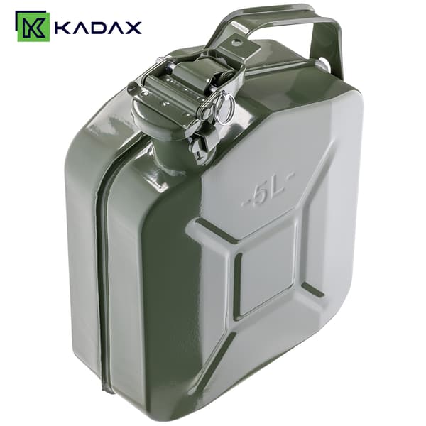 KADAX Brændstofdunk 5L Beholdertank Vand Olie Metaldunk