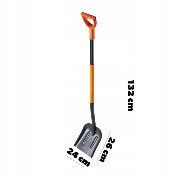 KADAX Spade för sand, spannmål, sand, kol, grus, härdad 132 cm