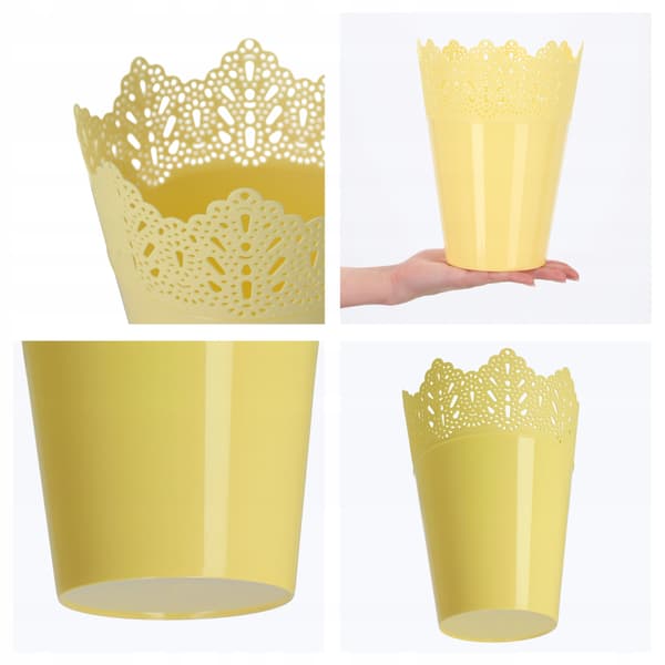 KADAX Blomkruka, Blomkruka, Lock, Hög, Plast, 16,5 cm, Gul