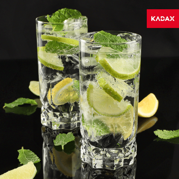 KADAX Drikkeglas 6x 325ml Vand Højt Sæt Glassæt