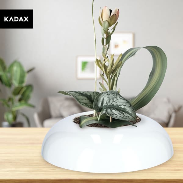 KADAX Urtepotteskjuler til Arrangementer Kompositioner Midterstykke Ikebana Fod Hvid 12cm
