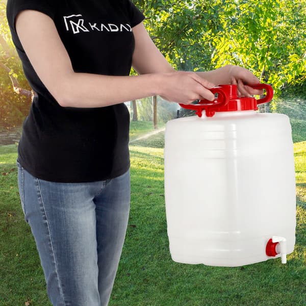 KADAX-behållare med kranbehållare för dricksvatten och drycker, 20 liter, certifikat