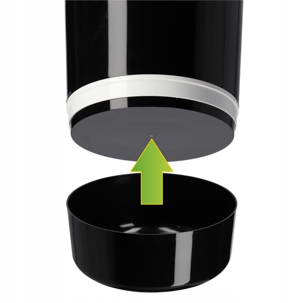 KADAX Todelt Urtepotte med Stativ, Sort, 25 cm