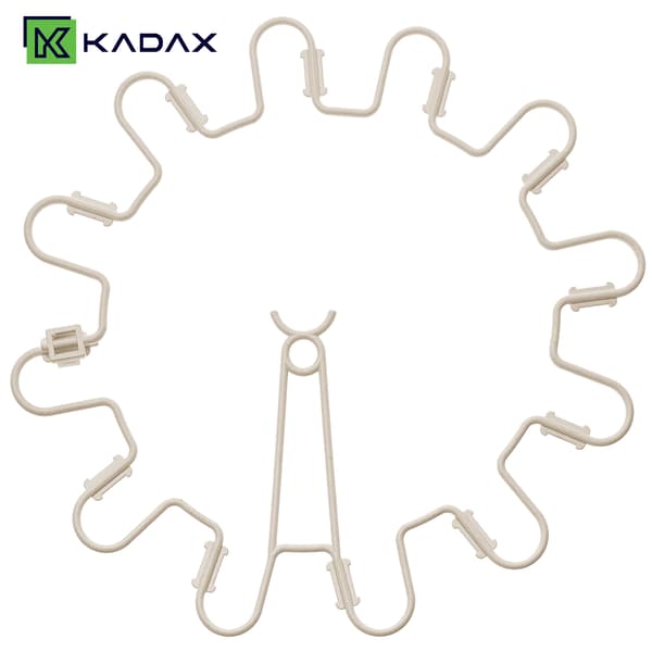 KADAX Obejma do roślin fi6 beż komplet 10szt <40><