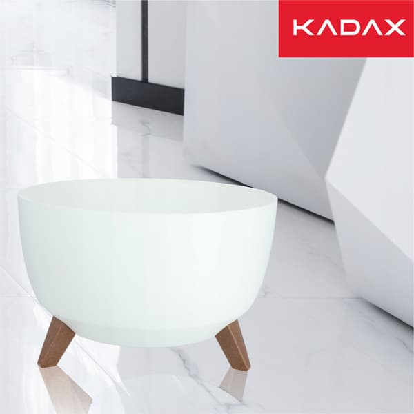KADAX Blomkruka, Planter, Lock, Ben, Insats, Blomställning, 40 cm, Vit, Rund, 2 st.