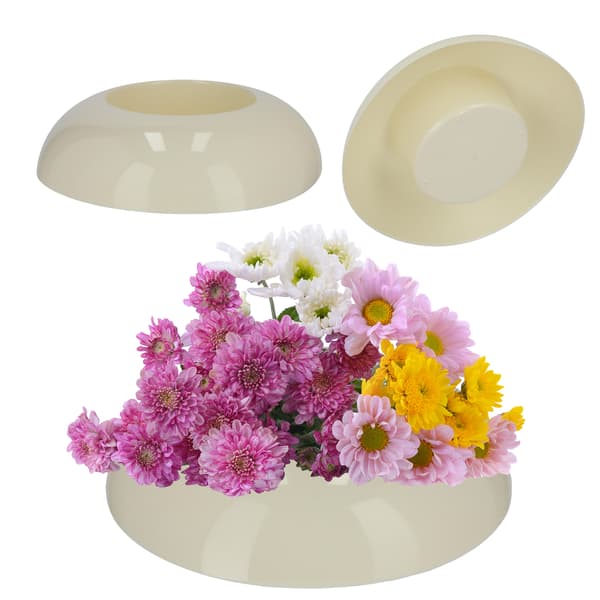 KADAX Blomkruksskydd för arrangemang Kompositioner Middepunkt Ikebana Bas Creme 9,5cm